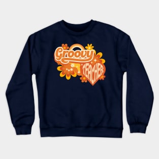 Groovy Teacher Crewneck Sweatshirt